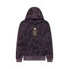 BLUZA Z KAPTUREM FOX IMAGE PRINT OVERSIZED FLEECE PO PLUM PERFECT M